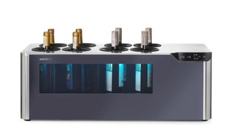 Chłodziarka do wina nastawna dwustrefowa, Cellar, Arktic, czarny, 220-240V/60W, 800x350x(H)293mm