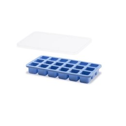 Forma do kostek lodu mini z pokrywką, BarUp, niebieski, 217x114x(H)30mm