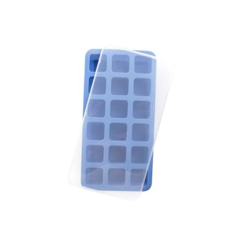 Forma do kostek lodu mini z pokrywką, BarUp, niebieski, 217x114x(H)30mm