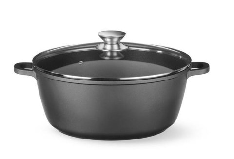 Garnek z powłoką nieprzywierającą, HENDI, 7,5L, czarny, 387x310x(H)130mm