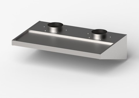 Okap do niskich pomieszczeń, skręcany, Gredil, 1510x1000x400 mm Gredil