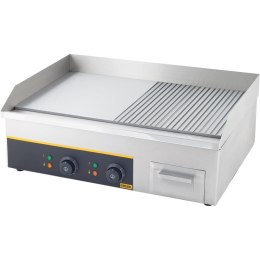 Płyta grillowa 1/2 gładka, 1/2 ryflowana, Gredil, P 3.5 kW, U 230 V Gredil