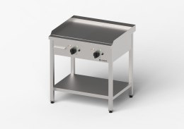 Płyta grillowa elektryczna, gładko-ryflowana, Gredil, 800x700x850 mm, P 8.1 kW, U 400 V Gredil