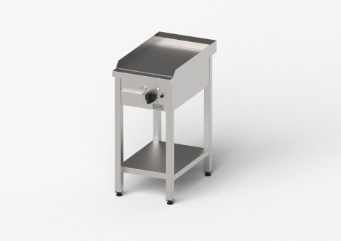 Płyta grillowa elektryczna, ryflowana, Gredil, 400x700x850 mm, P 4.0 kW, U 400 V Gredil