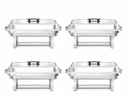 Podgrzewacz na pastę - zestaw 4 szt., HENDI, GN 1/1, 7,5L, 600x355x(H)305mm