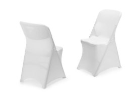 Pokrowiec na krzesło, HENDI, 810965 & 910989, biały, 540x440x(H)840mm