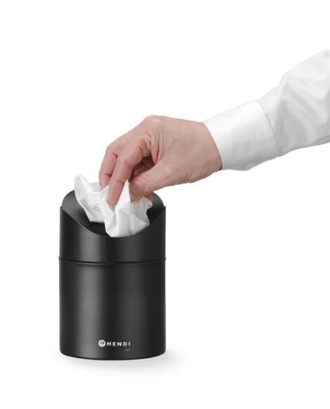 Śmietniczka stołowa, HENDI, 1,2L, czarny, ?120x(H)165mm