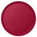 Taca do serwowania CAMBRO CAMTREAD® okrągła, antypoślizgowa burgundowa, śr. 355 mm