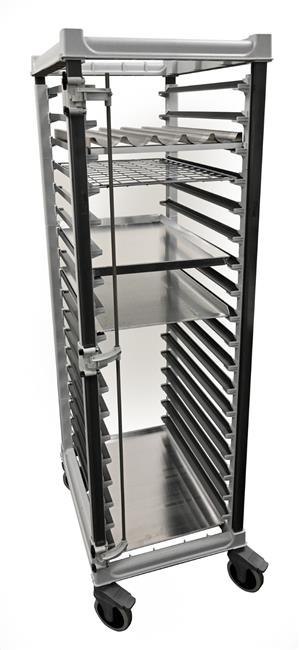 Wózek Camshelving do transportu pojemników, 18 × 600×400, Cambro, 516x783x(H)171mm