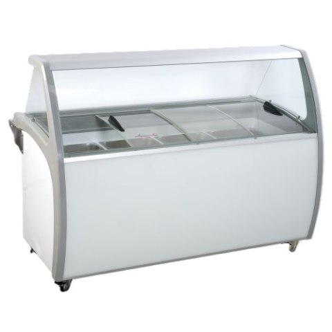 Dystrybutor do lodów | witryna do lodów SIC12WB | 12 kuwet | 1720x838x1270 mm Resto Quality