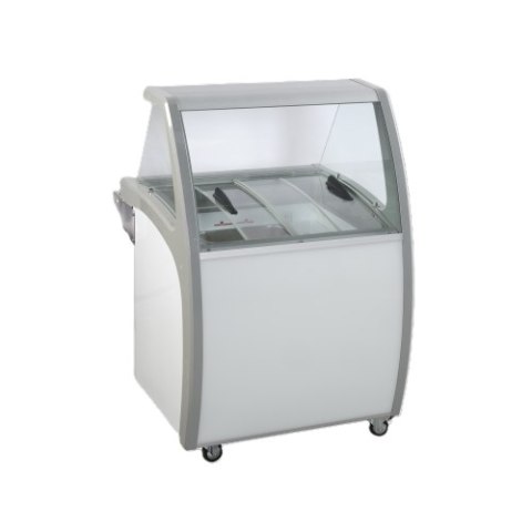 Dystrybutor do lodów | witryna do lodów SIC4WB | 5 kuwet | 836x838x1270 mm Resto Quality