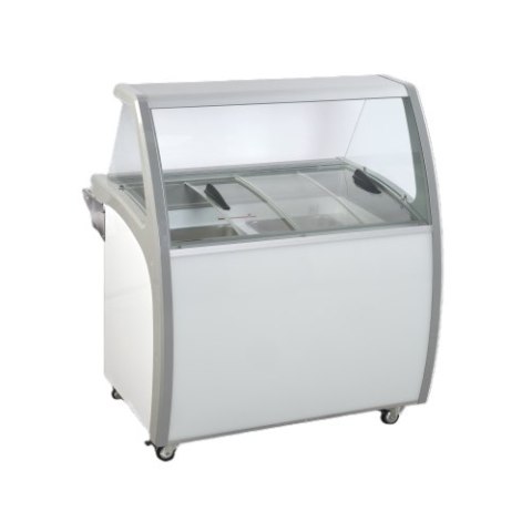 Dystrybutor do lodów | witryna do lodów SIC6WBL | 6 kuwet | 1080x838x1270 mm Resto Quality