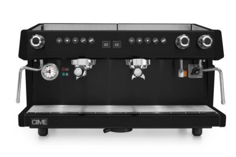 Ekspres kolbowy do kawy Cime Luna SB-20 Timer | Total Black | 2-grupowy Cime