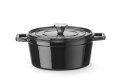 Garnek żeliwny emaliowany, HENDI, 3,7L, czarny, 317x240x(H)105mm