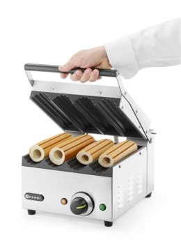Grill kontaktowy Hot-Dog Panini, HENDI, 220-240V/1800W, 385x285x(H)254mm