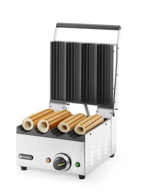 Grill kontaktowy Hot-Dog Panini, HENDI, 220-240V/1800W, 385x285x(H)254mm