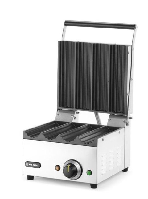Grill kontaktowy Hot-Dog Panini, HENDI, 220-240V/1800W, 385x285x(H)254mm
