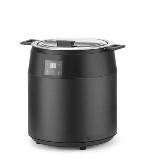Kociołek do zupy Waterless, 10l, HENDI, 10L, czarny, 220-240V/450W, ?330x(H)398mm
