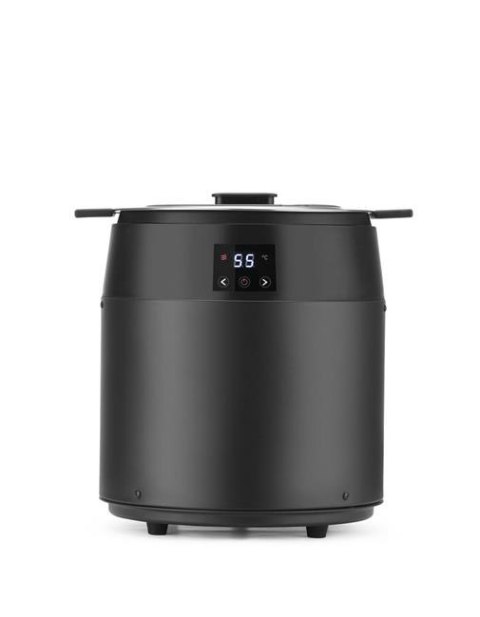 Kociołek do zupy Waterless, 10l, HENDI, 10L, czarny, 220-240V/450W, ?330x(H)398mm