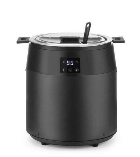 Kociołek do zupy Waterless, 10l, HENDI, 10L, czarny, 220-240V/450W, ?330x(H)398mm