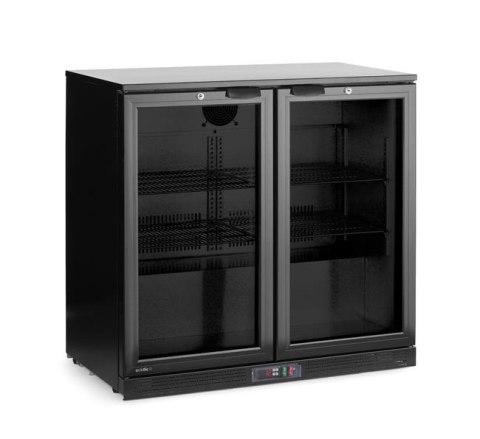 Lodówka barowa 2-drzwiowa, Arktic, 158L, czarny, 220-240V/160W, 900x530x(H)870mm