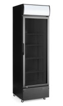 Lodówka barowa z podświetlanym panelem, 1-drzwiowa, Arktic, 254L, czarny, 220-240V/250W, 578x605x(H)1980mm