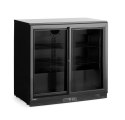 Lodówka barowa z podwójnymi drzwiami suwanymi, Arktic, 158L, czarny, 220-240V/160W, 900x520x(H)870mm