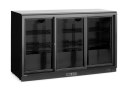 Lodówka barowa z potrójnymi drzwiami suwanymi, Arktic, 308L, czarny, 220-240V/160W, 1350x520x(H)865mm
