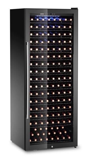 Lodówka do wina, 1-strefowa, 224 butelek, Arktic, 542L, czarny, 690x700x(H)1833mm