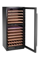 Lodówka do wina, 2-strefowa, 124 butelki, Arktic, 265L, czarny, 569x595x(H)1397mm