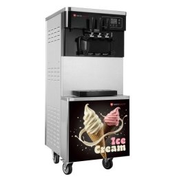 Maszyna do lodów włoskich|automat do lodów soft|nocne chłodzenie|2 smaki+mix|pompa napowietrzająca|2x6l|RQICM 830C Resto Quality