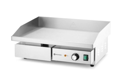 Płyta grillowa, gładka, HENDI, Budget Line, gładka, 220-240V/3000W, 550x430x(H)240mm