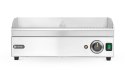 Płyta grillowa w połowie żebrowana, HENDI, Kitchen Line, 1/2 gładka, 1/2 ryflowana, 220-240V/2400W, 527x404x(H)233mm