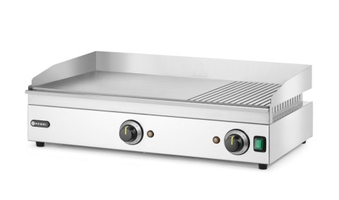 Płyta grillowa w ? żebrowana, HENDI, Kitchen Line, 2/3 gładka, 1/3 ryflowana, 220-240V/3500W, 697x474x(H)241mm