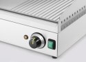 Płyta grillowa w ? żebrowana, HENDI, Kitchen Line, 2/3 gładka, 1/3 ryflowana, 220-240V/3500W, 697x474x(H)241mm