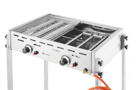Roast-Master Pro Grill gazowy, HENDI, 11,6kW, 790x560x(H)900mm