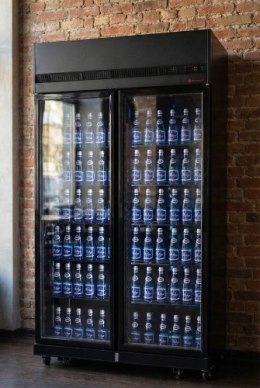 Szafa chłodnicza 2-drzwiowa przeszklona Resto Quality RQ770-BLACK | drzwi skrzydłowe | czarna | 1100x635x2000 mm | 770 l Resto Quality