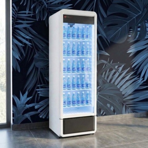 Szafa chłodnicza przeszklona biała RQ380 | 595x600x1870 mm | 377 l Resto Quality