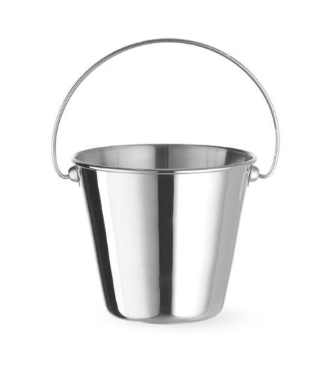 Wiaderko z uchwytem miniaturowe do przekąsek, HENDI, ?130x(H)110mm, Okrągły