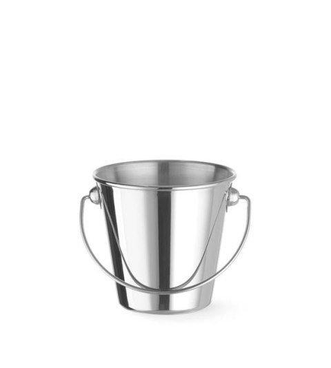 Wiaderko z uchwytem miniaturowe do przekąsek, HENDI, ?90x(H)85mm, Okrągły