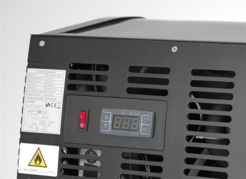 Witryna chłodnicza do sushi, Arktic, W zestawie pojemniki: 4x GN 1/3 (H) 40 mm., GN 1/3, czarny, 220-240V/190W, 1177x426x(H)296m