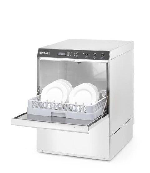 Zmywarka 50x50 Doppio, HENDI, z dozownikiem detergentu i pompą spustową, 400V/4900W