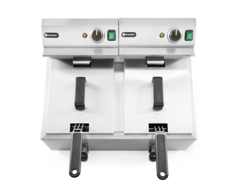 Frytownica MASTERPRO z kranem spustowym - 2 x 8L Hendi