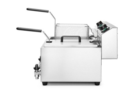 Frytownica MASTERPRO z kranem spustowym - 2 x 8L Hendi