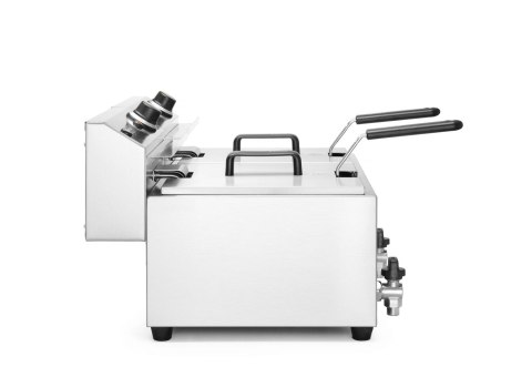 Frytownica MASTERPRO z kranem spustowym - 2 x 8L Hendi