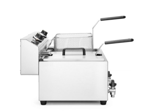 Frytownica MASTERPRO z kranem spustowym - 2 x 8L Hendi