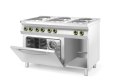 KUCHNIA ELEKTRYCZNA 6-PŁYTOWA KITCHEN LINE Z KONWEKCYJNYM PIEKARNIKIEM ELEKTRYCZNYM GN 1/1 Hendi