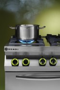 Kuchnia gazowa 4-palnikowa Kitchen Line z konwekcyjnym piekarnikiem elektrycznym GN1/1 Hendi
