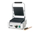 Grill kontaktowy pojedyńczy góra i dół ryflowane Hendi