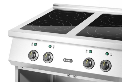 Kuchnia indukcyjna 4-palnikowa, HENDI, 400V/17000W, 800x700x(H)870mm Hendi
